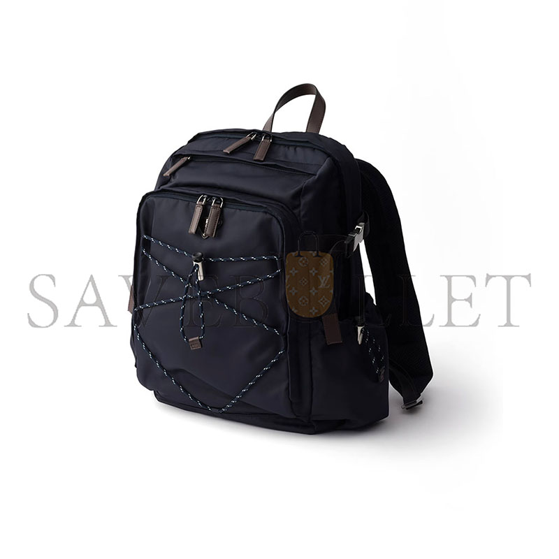 PRADA SPEEDROCK RE-NYLON AND LEATHER BACKPACK 2VZ122 (42*29*14cm)